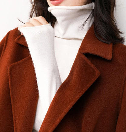[warm gift] Women’s Turtleneck Soft Slim Sweater