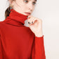 [warm gift] Women’s Turtleneck Soft Slim Sweater