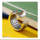 [ideal gift] Men's Vintage Turquoise Ring with Spinning Coin
