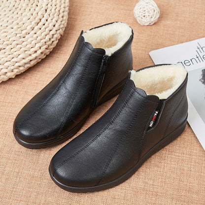 Nice gift * Plush warm soft soles short boots