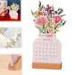 2024 Bloomy Flowers Desk Calendar-Christmas present