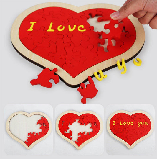 Heart Shape Puzzle Building Blocks