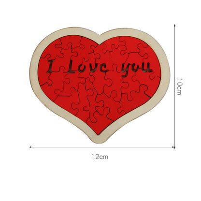 Heart Shape Puzzle Building Blocks