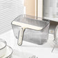 Desktop Trash Can Set with Built-in Scraper