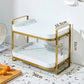 Double layer drain tray storage rack