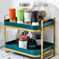 Double layer drain tray storage rack