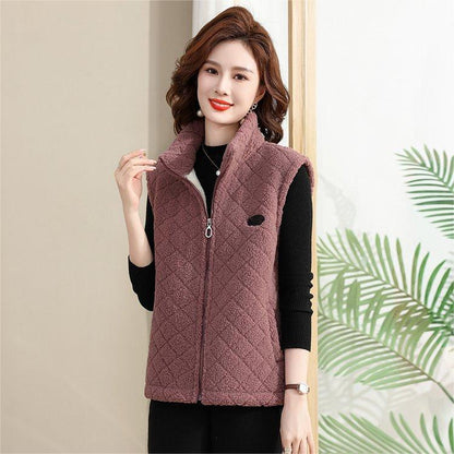 Zip Up Vest Sleeveless Warm Jacket Coat - Ideal Gift