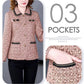 Women's Elegant Button-Down Vintage Jacket