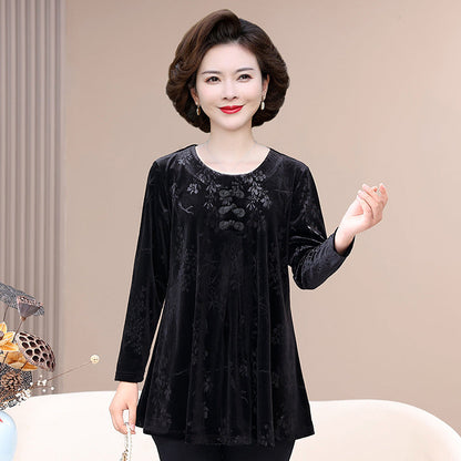 Women's Crew Neck Vintage Pullover
