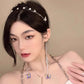🎅Diamond-Encrusted Butterfly Tassel Headband⛄