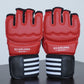 🎄Men's Leather Half Finger Bandage Fighting Gloves Taekwondo MMA Gloves🎅