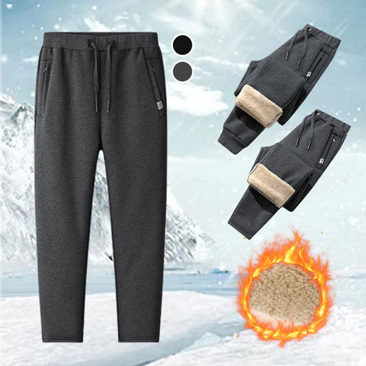 Great Gift! Men’s Thermal Faux Cashmere Jogger Pants