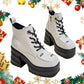 [Women's Gift] Women's High Heel Platform Zipper Leather Boots