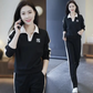 Best Gift for Her - Women's Fashion Casual Lapel Sports Sweatshirt Set