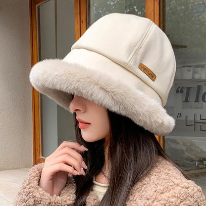 Best Gift for Her - Women's Fashion Coldproof Padded Faux Fur Trimmed Fisherman Hat