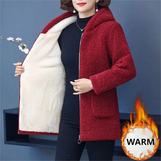 Women's Hooded Padded Thickened Winter Jacket