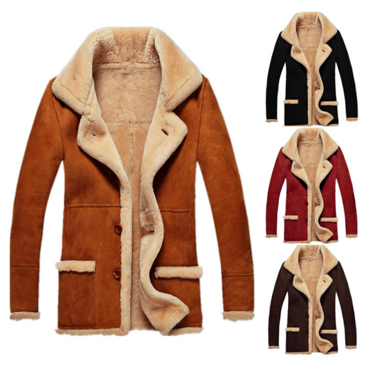 Best Gift for Him - Men's Fashion Large Lapel Winter Warm Jacket