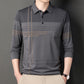 Men's Long Sleeve Striped Lapel Shirt