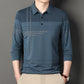 Men's Long Sleeve Striped Lapel Shirt