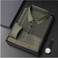 Men's Long Sleeve Striped Lapel Shirt