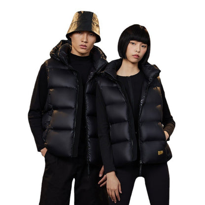 Warm Gift - Universal Cool Black Warm Sleeveless Hooded Vest