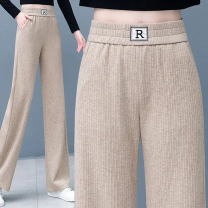 🔥HOT SALE 26.99🔥Great Gift! High-waist Slimming Casual Draped Straight-leg Pants(46%OFF)