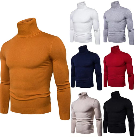 2022 New Men's Warm Turtleneck sweater