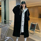[Best Gift For Her] 2-Layered Faux Lambswool Hooded Coat Jacket