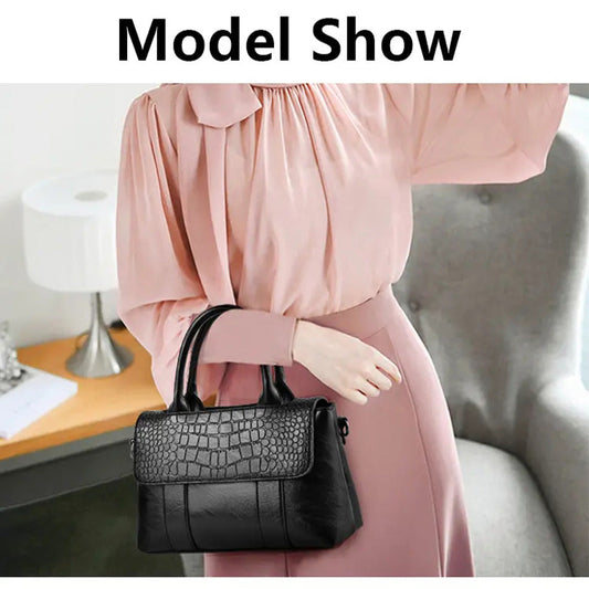 Hand Crossbody Leather Bag - Ideal Gift