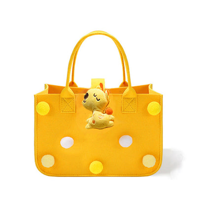 Gift Choice -Cute Cartoon Felt Tote Bag