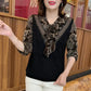 [Best Gift For Her] Women's Fashion Patchwork Printed Warm Shirt
