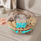 Exquisite Gift - Luxury High Transparency Diamond Texture Compartment Snacks & Fruit Tray