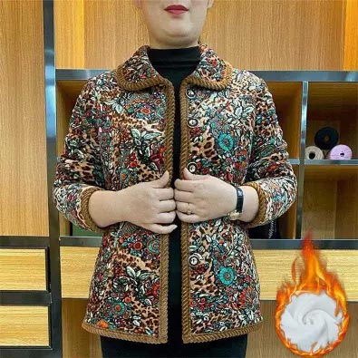 Winter Gift! Women's Printed Padded Thermal Jacket Coat