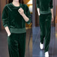 Women's Loose Fit 2-piece Set: Crew Neck Pullover Shirt & Pants