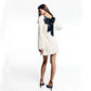 Gift Choice - Long Sleeve Loose Sequined Tie-back Dress