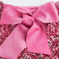 Gift Choice - Long Sleeve Loose Sequined Tie-back Dress