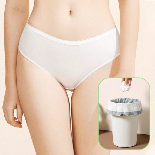 Women's Disposable Sterile Cotton Panties Travel Underwear