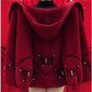 Perfect Gift for Mom - Butterfly Print Faux Mink Hooded Top