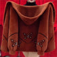 Perfect Gift for Mom - Butterfly Print Faux Mink Hooded Top