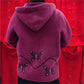 Perfect Gift for Mom - Butterfly Print Faux Mink Hooded Top
