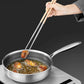 Practical Gifts - Extra-Long Non-Slip, Non-Scalded Wooden Handles Stainless Steel Chopsticks