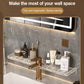 Light Luxury No-Punch Hydrographic Acrylic Vanity Storage Shelf
