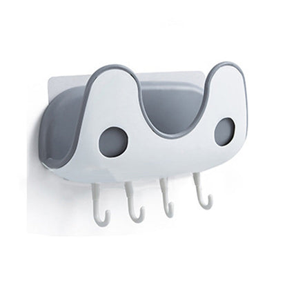 Wall Mounted Double Layer Punch Free Pot Lid Rack