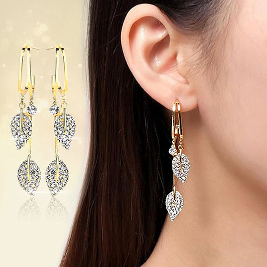 [best gift] Elegant Leaf Drop Earrings