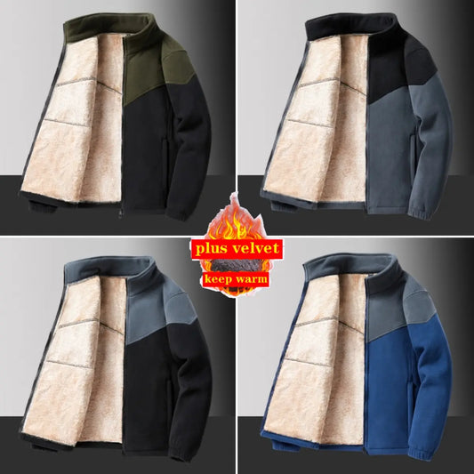 [Best Gift For Him] Men's Winter Faux Lambswool Warm Jacket