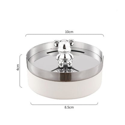 [best gift] Stainless Steel Rotating Ashtray