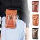 Great Gift! Men’s Large Capacity Leather Phone Bag