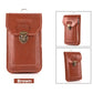 Great Gift! Men’s Large Capacity Leather Phone Bag