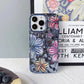 Luxury Glitter Pleated Plating Flower Shockproof Phone Case for iPhone