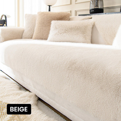 [best gift] Luxurious Faux Mink Fur Sofa Cushion